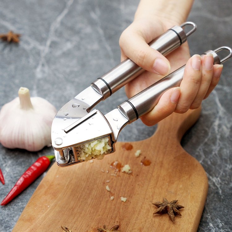 Stainless steel pressure clamp the garlic dao garlic mashed garlic peeling garlic stir to squeeze the garlic with amazon peel garlic brush set
